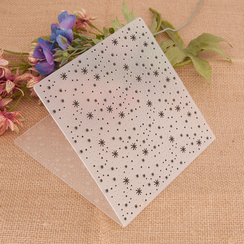 DIY plastic concave-convex embossing template concave-convex plate embossing molded flower print clip EM253
