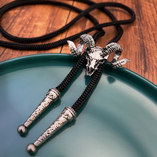 3BLD Bolo Tie Adjustable Necklace Men's Trendy Accessories Shirt Bow Tie Casual Tie Sheep's Head Collar Rope