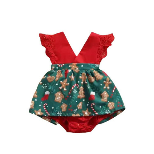 Baby girl dress summer dress one-year-old princess skirt triangle crawling clothes cute fashionable short-sleeved butt skirt baby skirt