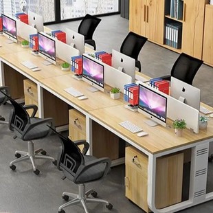 Staff Desk Computer Desk Workstation Desk Double Desk and Chair Combination Workbench Manufacturer Retractable Workstation Desk