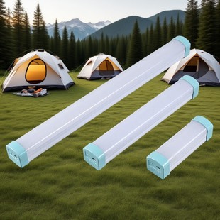 Led Emergency Light Tube Magnetic Hanging USB Rechargeable Light Outdoor Camping Style Stall Household Power Outage Emergency Lighting