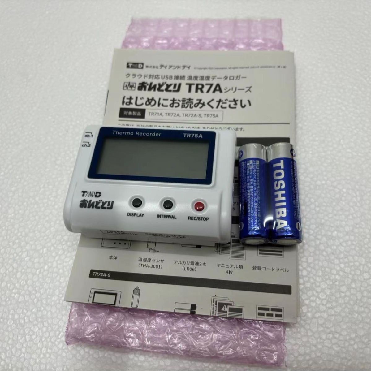 日本TANDD热电偶传感器 温度测量 温度传感器 TR75A