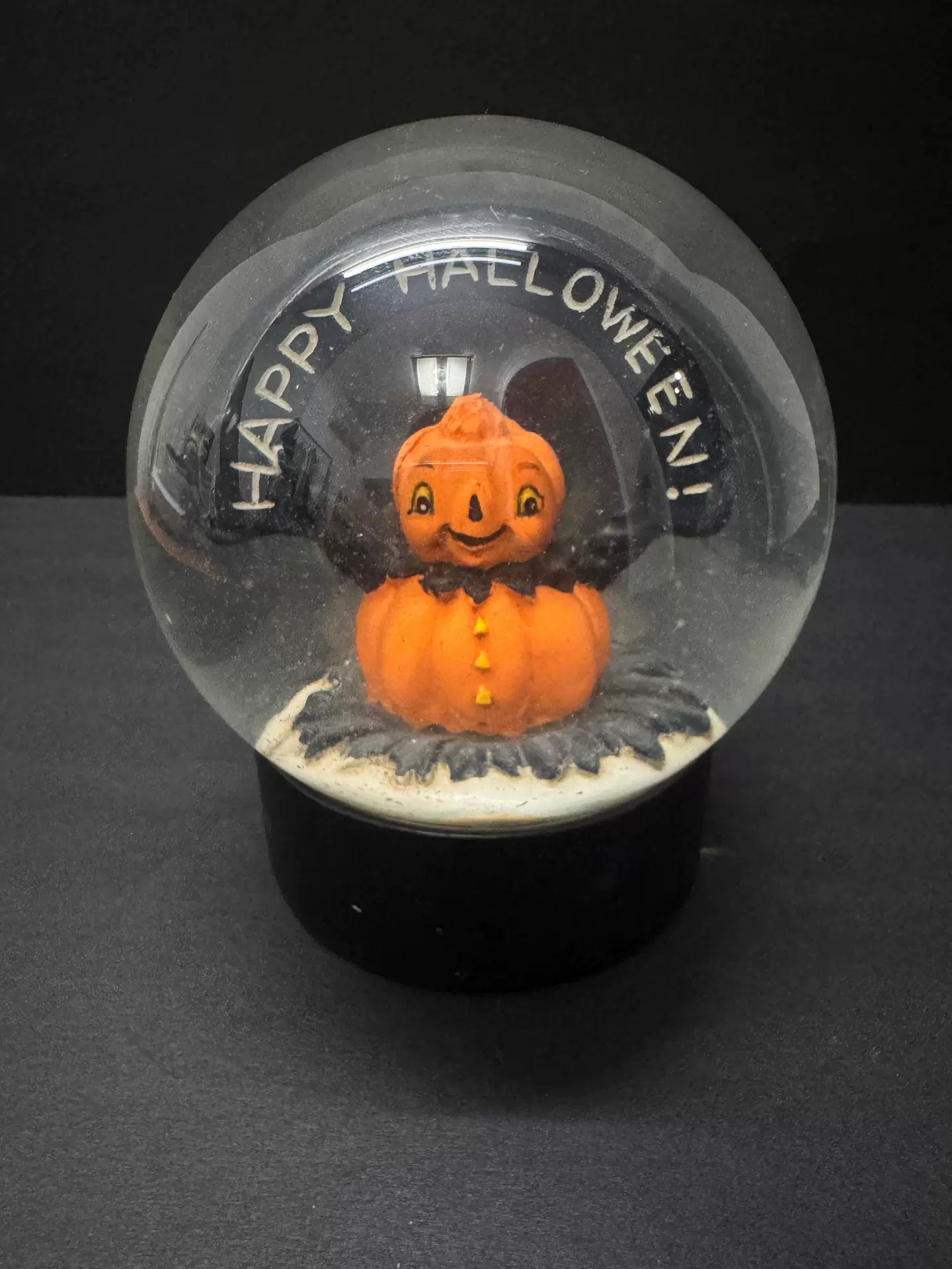 新品万圣节水晶球桌面装饰品创意音乐盒节日氛围摆件乐器批发