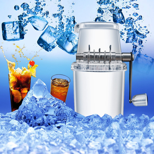 Household small manual ice crusher multi-function hand shaved ice machine commercial shaved ice machine hand-made smoothie machine