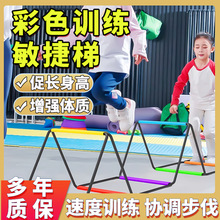 儿童体能运动训练器材彩色软绳梯多功能蝴蝶敏捷梯折叠跳格梯