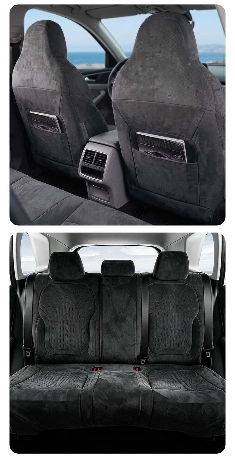 27-year-old Geely Xingyuan car seat covers, full-coverage design, suitable for all seasons, breathable and made of suede