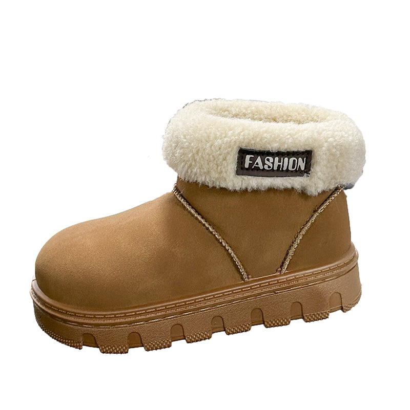 Botas de nieve de niñas con botas de veludo gruesas en invierno 2025 nuevos zapatos de algodón para niños botas de algodón cálidas para niños image 8