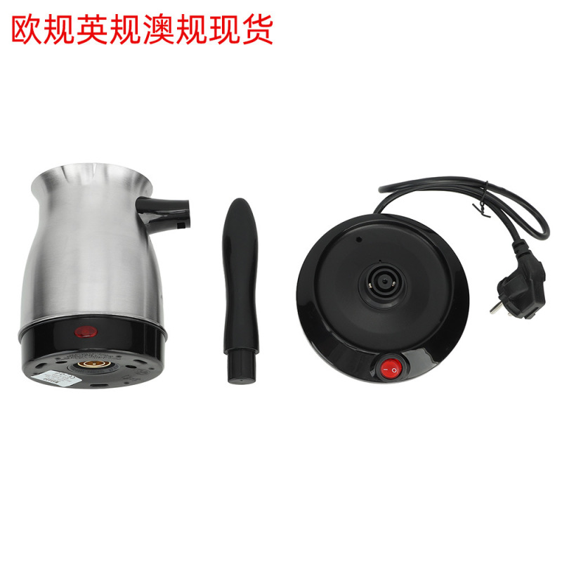 ヨーロッパ標準ステンレス鋼電気コーヒーポット 0.6L プラグイントルココーヒーポット家庭用ミルクポット|undefined