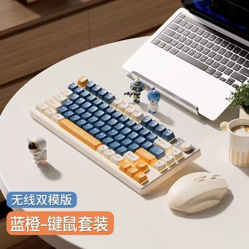 Механическая 75% игровая клавиатура, RGB-подсветка, мультимедийная ручка, тихие клавиши