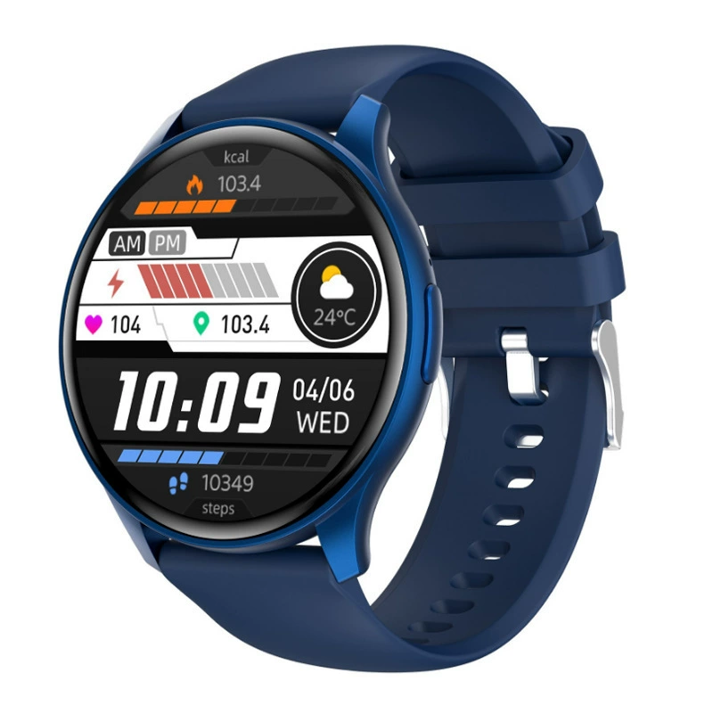 Умные часы ZW60 Bluetooth с 1.43" AMOLED круглым экраном, измерение пульса и давления, мониторинг множественных упражнений
