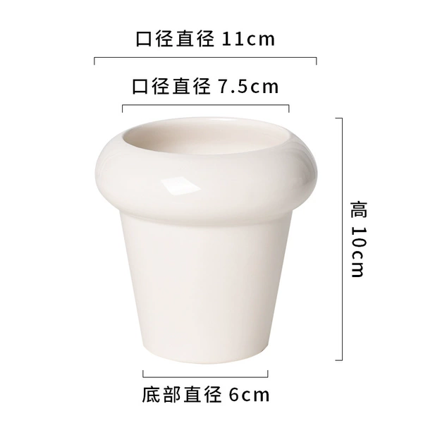 In the bright and white 9cm of the meter cup