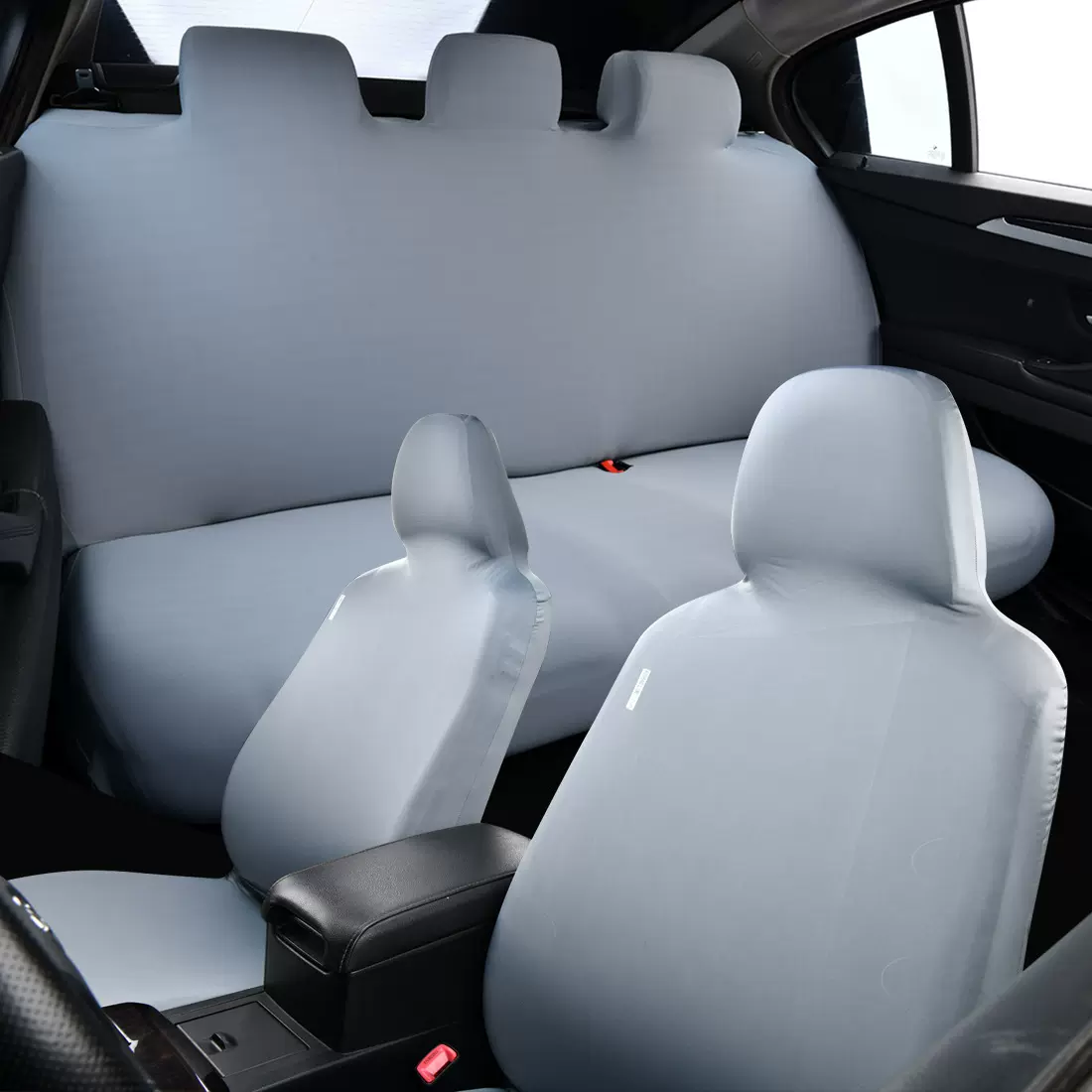 通用凉感冰丝汽车座椅套五座套装弹力全包围防滑罩外贸亚马逊速