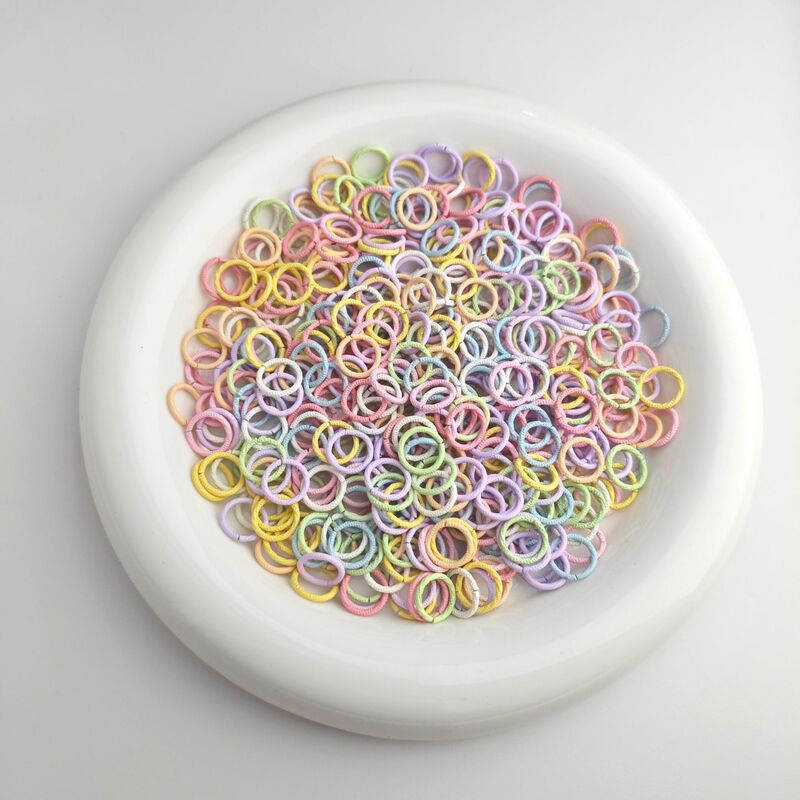 Color paint embossed open ring love five-pointed star jewelry diy accessories single ring jump ring round connection buckle