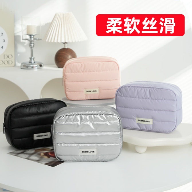 Nueva bolsa de cosméticos de mano transfronteriza, bolsa de almacenamiento portátil, bolsa de almacenamiento de cosméticos de viaje, bolsa de cosméticos simple de gran capacidad