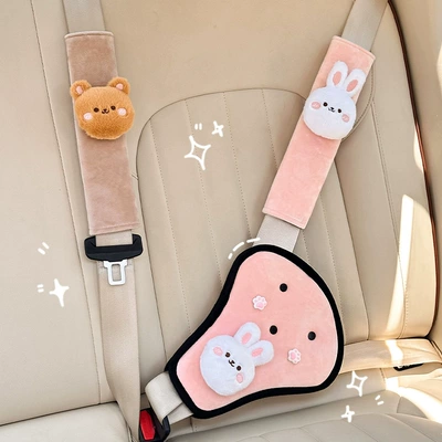 device, car anti-neck-strangling baby — Seat belt shoulder pad