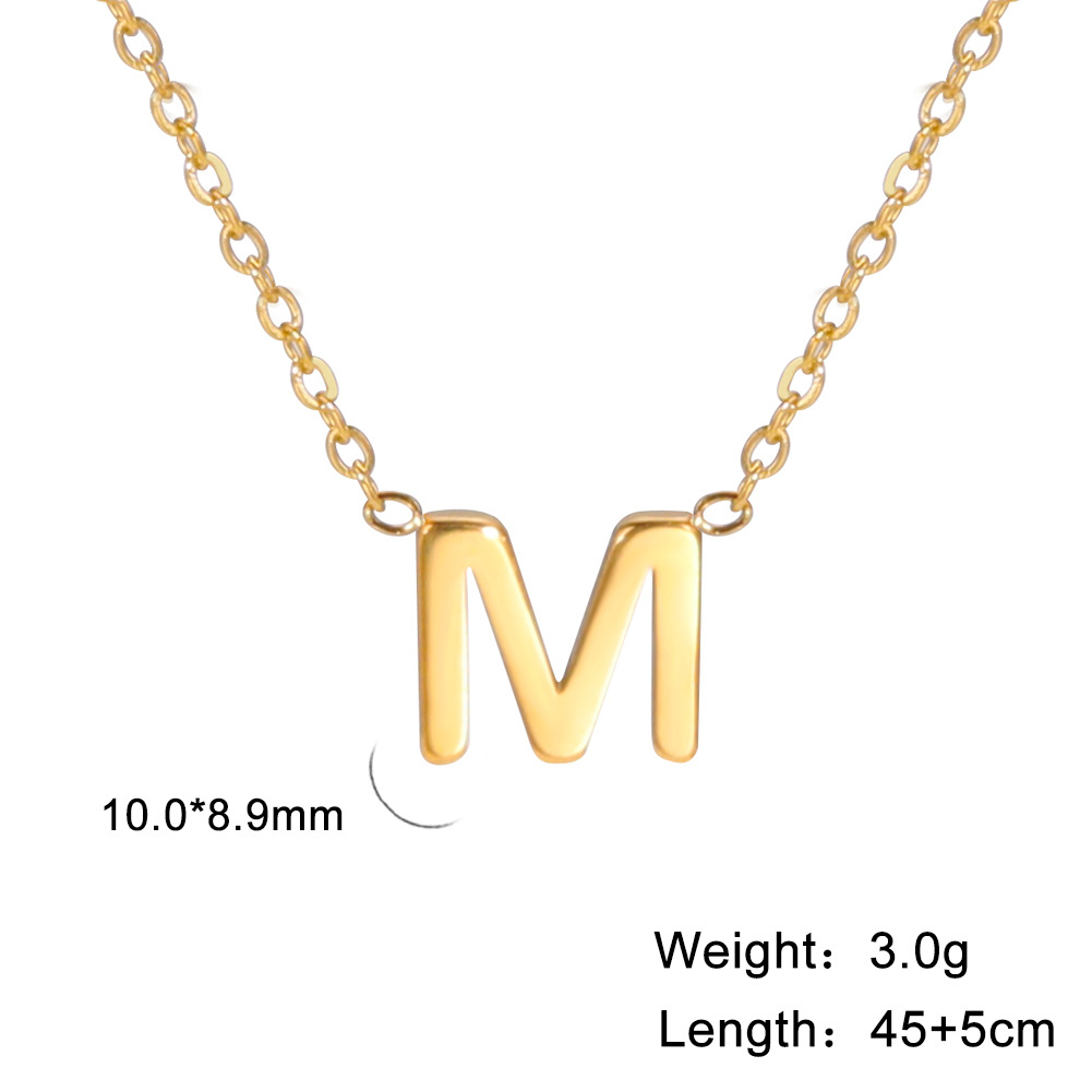 Golden, letter M