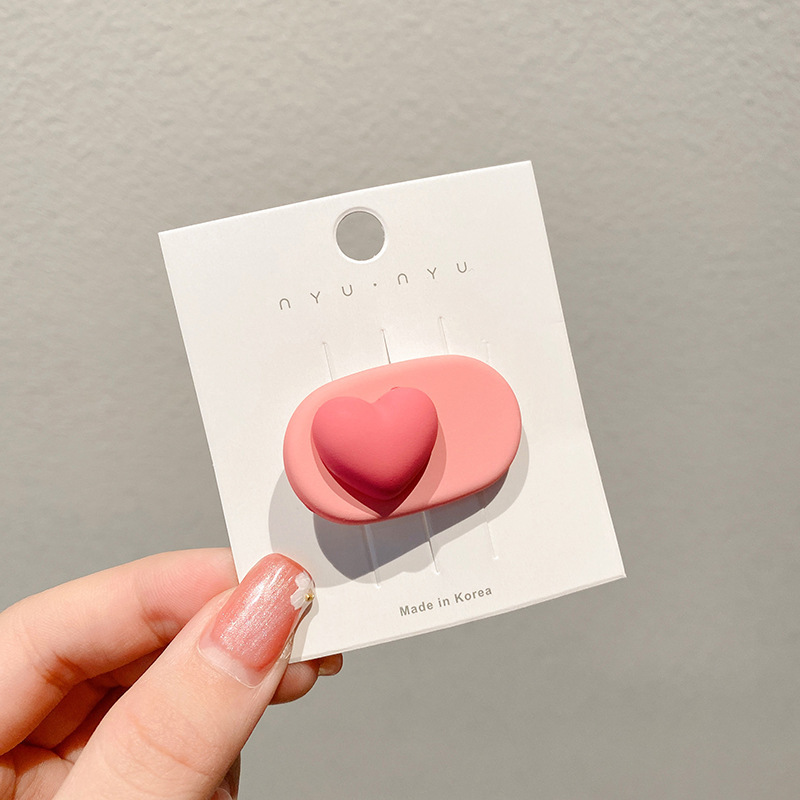 La nueva horquilla de dopamina rosa, la horquilla de flequillo lateral de alta calidad, los accesorios para el cabello de principios de primavera dulces y lindos, la pinza lateral de todo fósforo