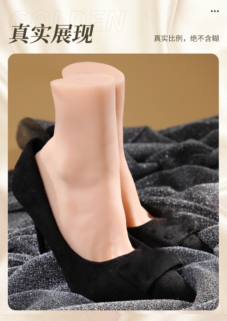Realistic TPE Foot and Leg Mold Male Masturbator, Manual Use, Skin Tone — detail image 9