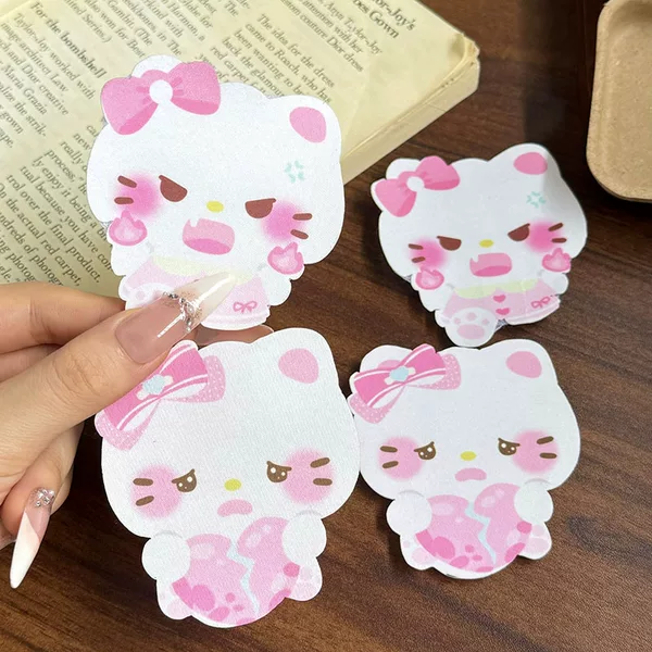 New Style Emoji Cat Magic Hair Patch for Girls, Seamless Forehead Hair Organizer, Cute Hair Accessory for Students