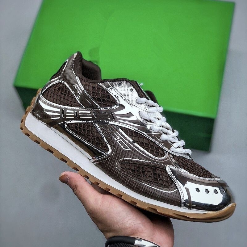 Cross-border men's and women's Wang Yibo-style BV chocolate brown retro mesh dad shoes, non-slip, casual sports shoes Cross-border men's and women's Wang Yibo-style BV chocolate brown retro mesh dad shoes, non-slip, casual sports shoes