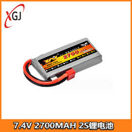 RC模型适用伟力12428四驱遥控车1:12 升级7.4V/2700MAH/2S锂电池