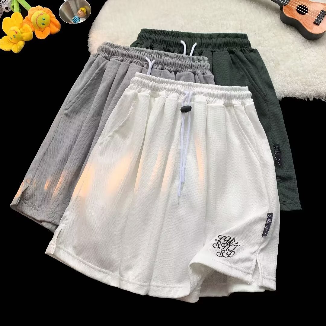 短裤男夏季新款运动美式复古简约潮流百搭宽松潮牌休闲五分中裤子
