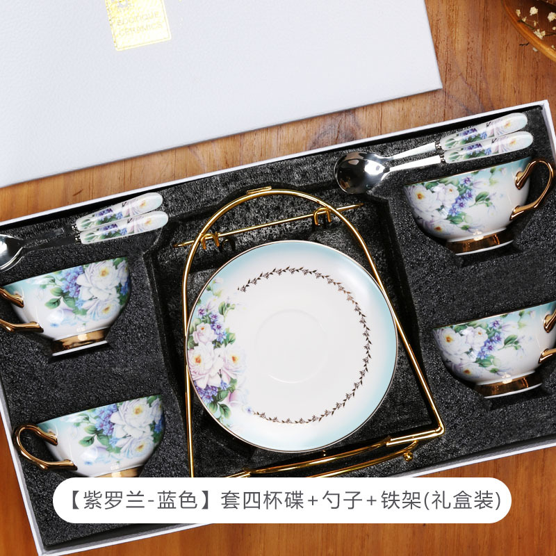 Conjunto de tazas de café de porcelana de hueso europeo simple estilo británico de té de la tarde set de cerámica estilo nórdico