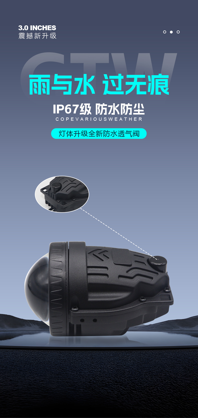 Special Toyota Honda Ford Bmw Car Led Bifocal Lens Fog Light Headlight Far and Near Integrated High Beam Cannon