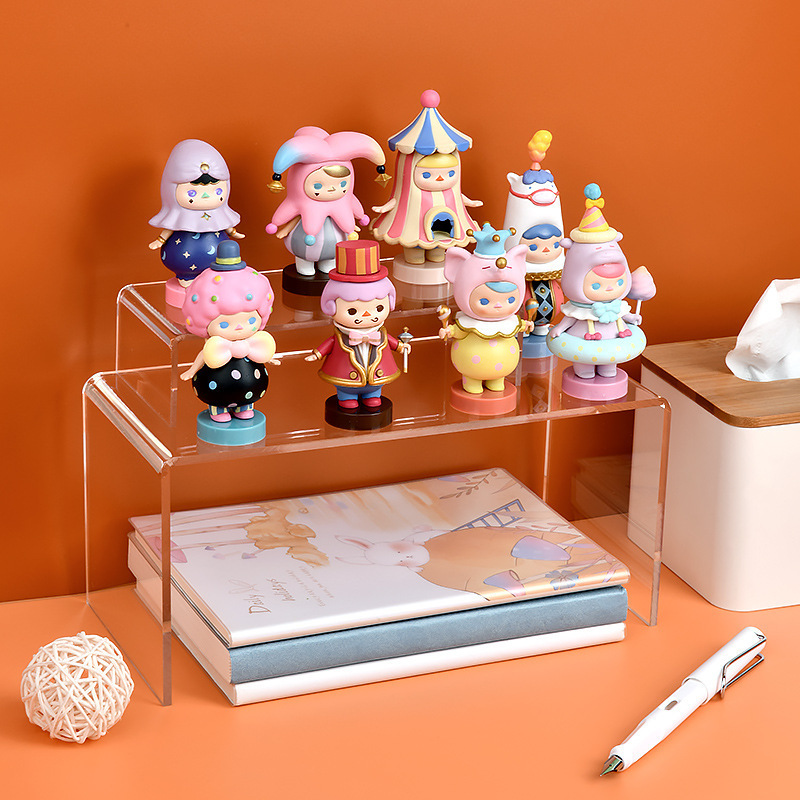 Acrylic Handmade Animation Model Display Blind Box Storage Cosmetics Perfume Display Rack Transparent Desktop Storage Rack