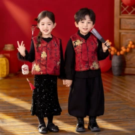 校服定制;童汉服;儿童表演服