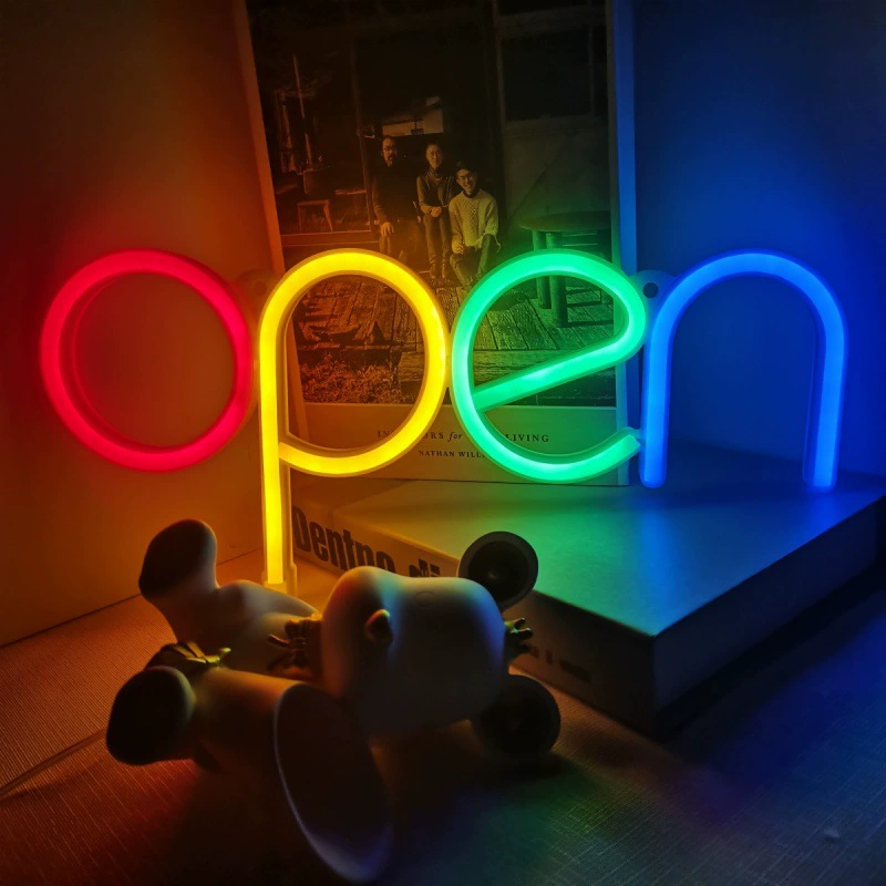 LED неоновая модель-лампа (Tetton) — USB + батарея, различные формы и цвета, декоративная 27×20×2.8 см