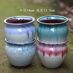 宜興紫砂花盆創意家居桌面多肉小陶罐陽台綠植物小花盆陶瓷大陶罐