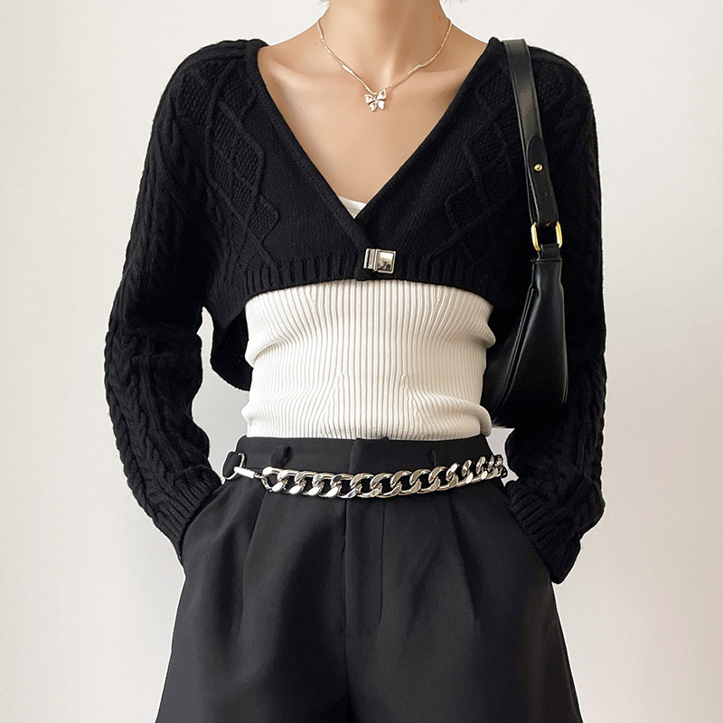 Exclusive Benefits for Fans, Non-Refundable and Non-Exchangeable, Best Friends Are Also Love~European and American High Street Dark Fashionable Lock-Locking Elegant Needles