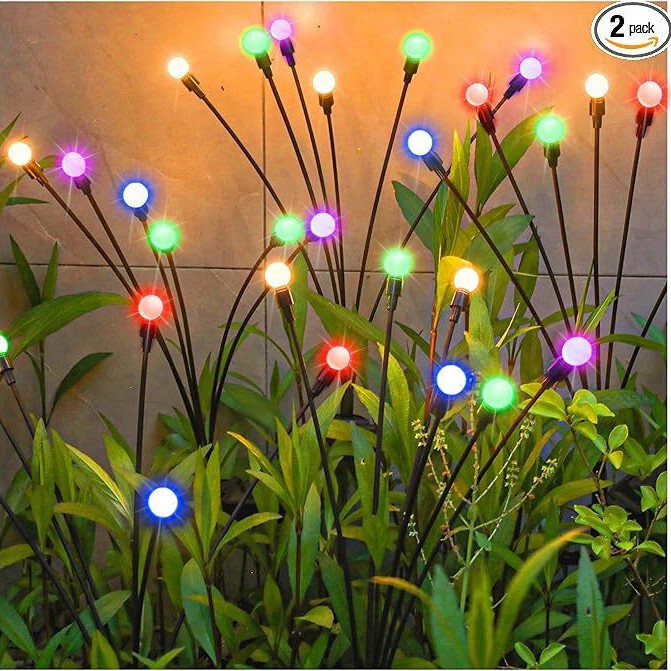 Solar-Powered Firefly Ground Lights, Outdoor Waterproof Garden Lawn Lights, Camping Garden Decorative Landscape Lights, Flashing Lights Solar-Powered Firefly Ground Lights, Outdoor Waterproof Garden Lawn Lights, Camping Garden Decorative Landscape Lights, Flashing Lights