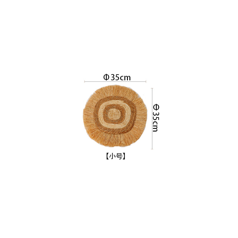 Bohemia pared de tela de paja natural pared decoración de pared accesorios de pared decoración de pared de sala de estar de alojamiento exclusiva transfronteriza