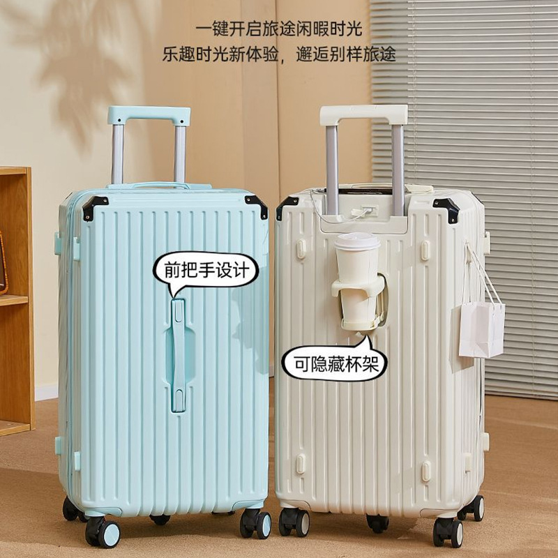 Nueva maleta multifuncional de 24 pulgadas con caja de contraseña de esquina, maleta duradera de 20 pulgadas, maleta con ruedas de 28 pulgadas