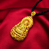 Pendant, copper golden necklace, Tieguanyin tea, wholesale