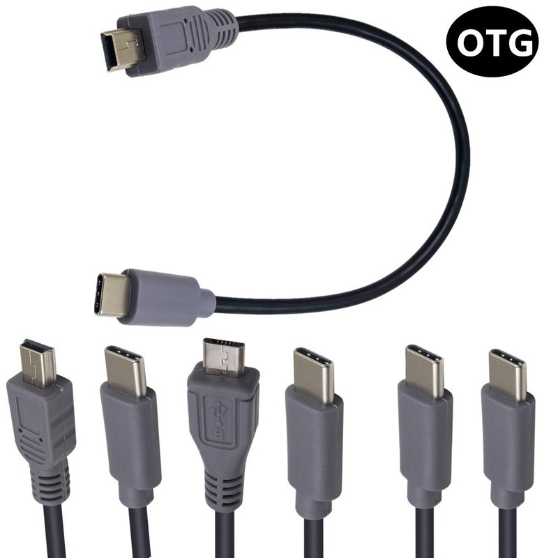 Mobile phone live broadcast cable mobile phone to camera data cable MicroUSB to mini USB OTG data cable