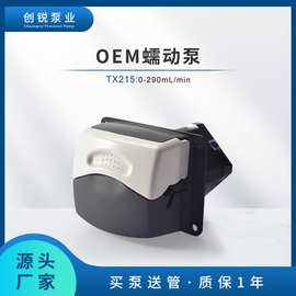 创锐泵业紧凑型蠕动泵泵头小流量微型蠕动泵头弹性压管蠕动泵微型