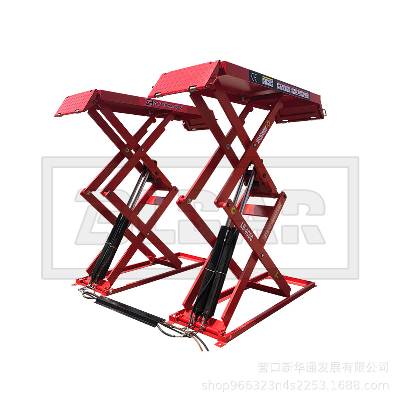 Suministro de fábrica ultrafino tijeras pequeñas 1,8 m sin ranura de excavación equipo de mantenimiento de elevación del coche plataforma de elevación hidráulica