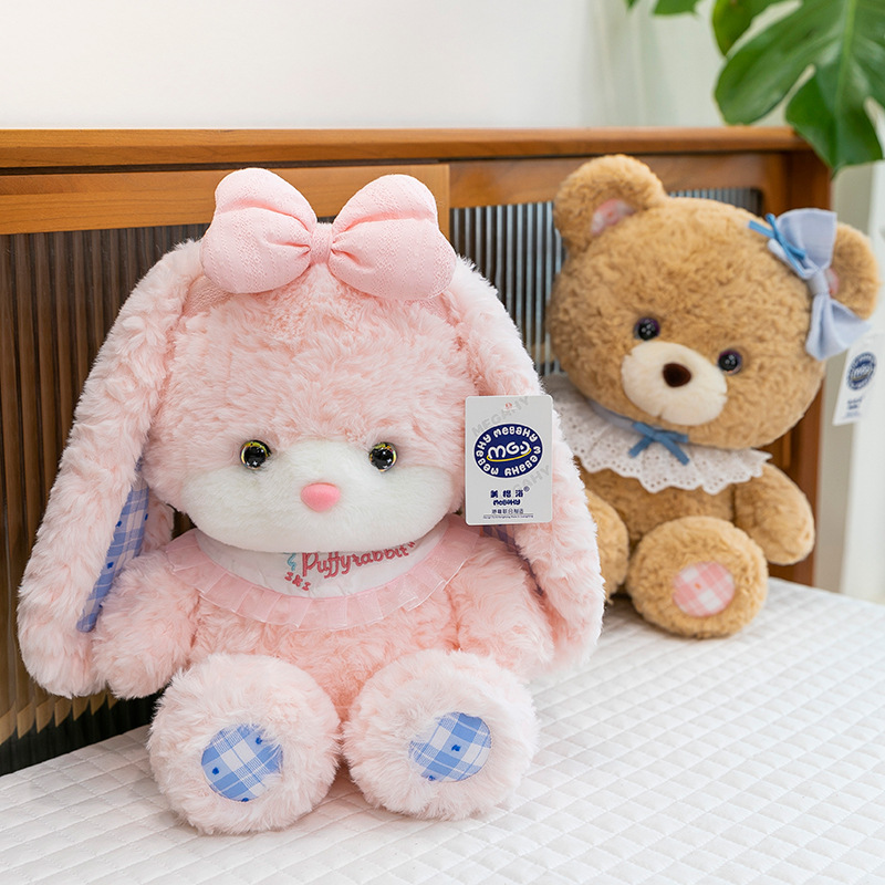 国境を越えた新製品パフベアぬいぐるみウサギ人形人形クマぬいぐるみ i 布人形ギフト|undefined