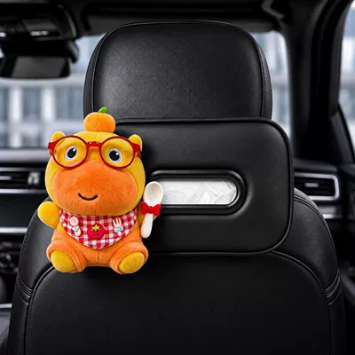 Capybara Lulu Car Tissue Box - High-end Hanging Car Interior Tissue Box, Creative and Cute Tissue Box for Women