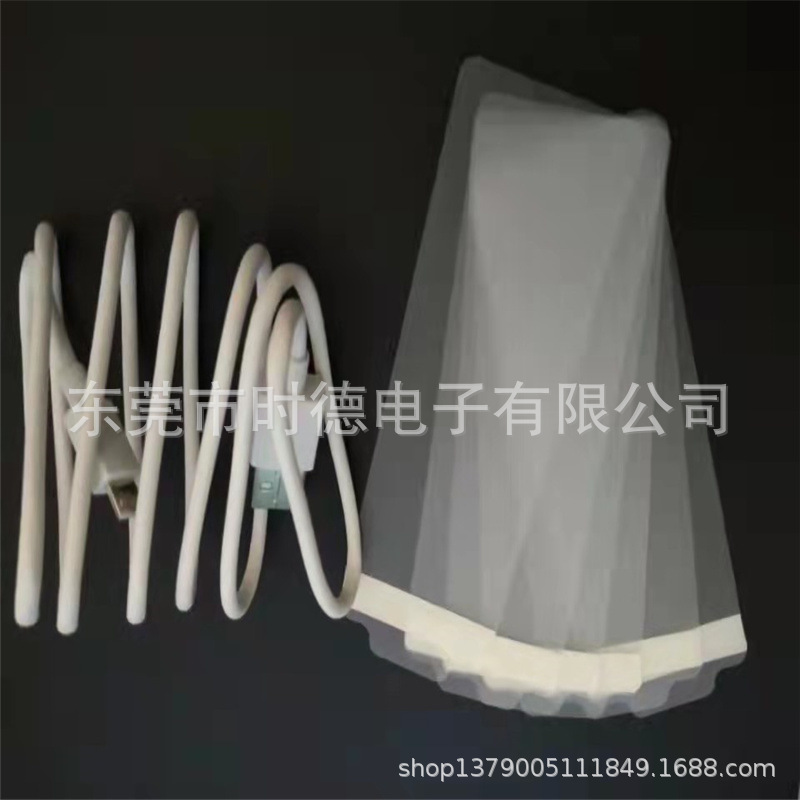 现货耳机数据线扎带膜捆绑带 OPP透明扎带束线带 OPP薄膜包装扎带