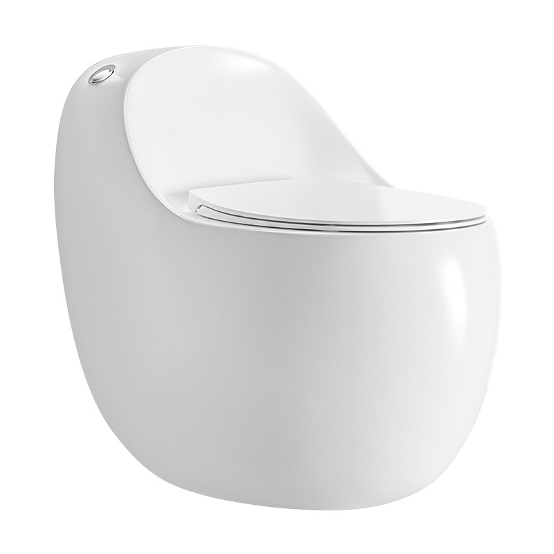 Inodoro de color en forma de huevo doméstico personalidad creativa tipo sifón pequeño asiento de inodoro tipo huevo bombeo silencioso asiento de inodoro