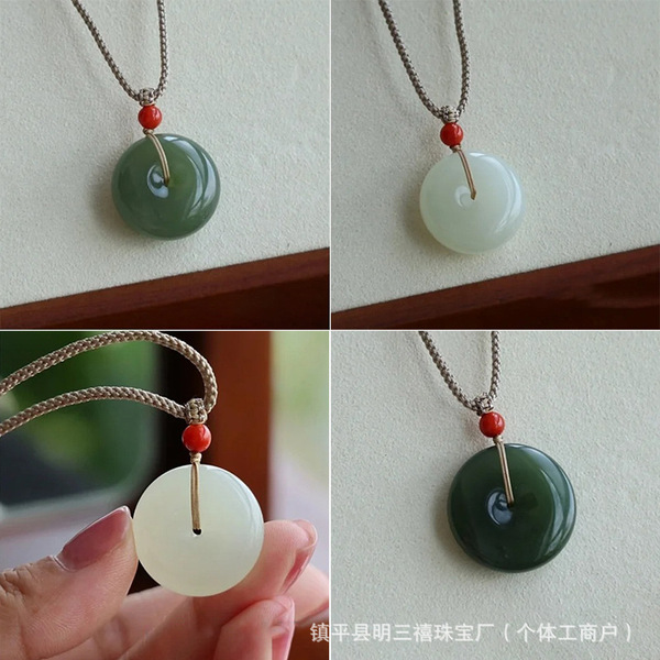 Protective amulet from Khotan district white jade