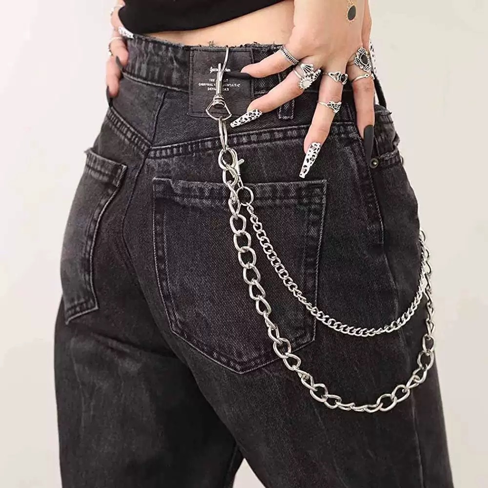 Men's Double Layer Punk Hip Hop Chain - Versatile Style_voghion.com