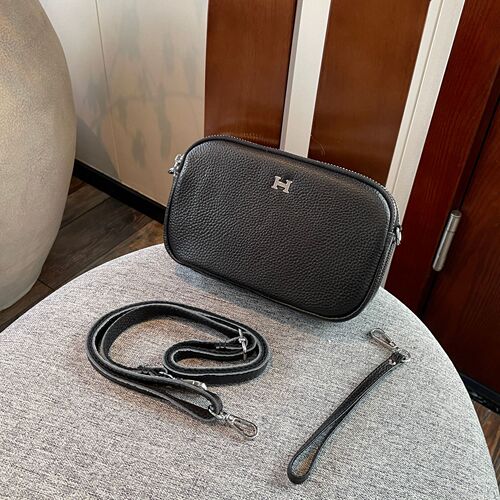 Genuine leather women's bag  new mobile phone bag crossbody camera bag large capacity internet celebrity versatile single shoulder small square bag retro