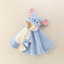 婴儿斗篷披风新款男宝宝外出挡风小月龄加绒加厚冬季出门防风衣服