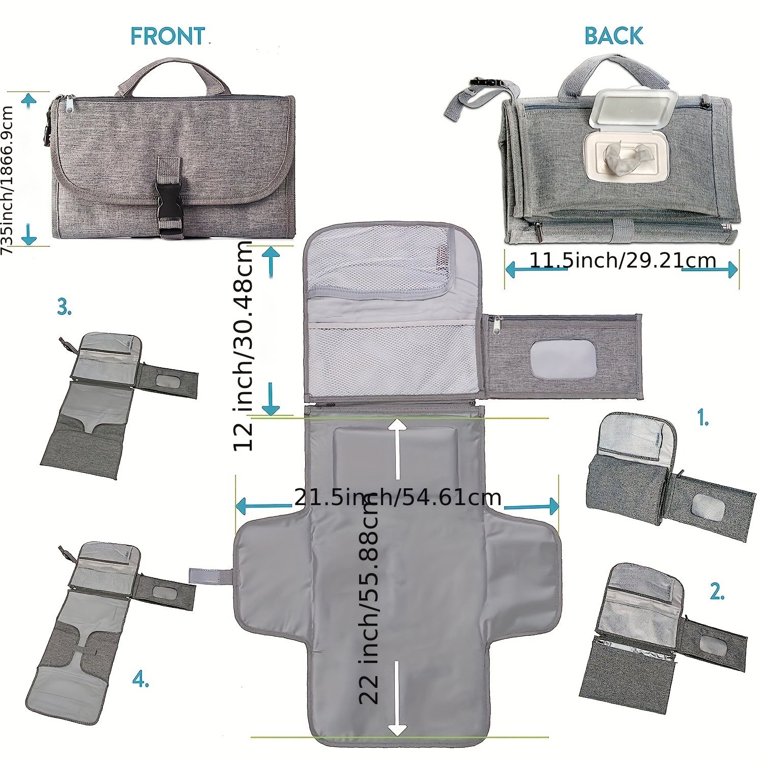 BABYMATE Portable Diaper Changing Pad - Image 3