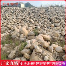 黄蜡石驳岸石河道护坡石草地点缀风景石鱼池假山工程造景石材批发